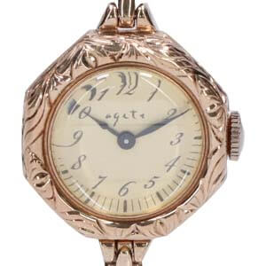 アガット 10152127035 25周年記念クオーツ時計 買取相場例です
