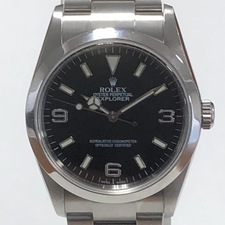大阪心斎橋店の出張買取にて、ロレックスの2003年～2004年頃に生産された黒文字盤自動巻き腕時計である、エクスプローラーI・114270を高価買取いたしました。状態は綺麗な状態のお品物です。