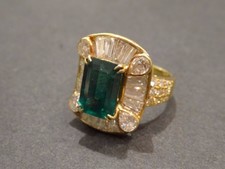エメラルド（emerald）のリングの買取なら宝石鑑定の六本木店へ状態は-
