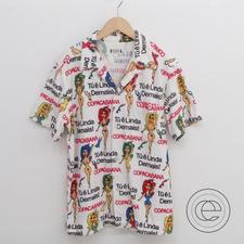 ワコマリアのヌードガール柄シャツ買取。ブランド古着売るなら状態は襟周りに薄っすらと使用感のある中古品