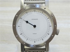 銀座本店にてシャウアー(SCHAUER)の5 ATM ワンハンド自動巻き 腕時計を買取致しました。状態は通常使用感があるお品物です。
