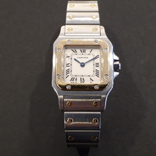カルティエのサントスガルベSMクォーツ時計を買取。東京都港区のブランド時計買取店「広尾店」状態は通常使用感のある中古品