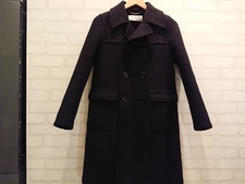 新宿南口店で、サンローランの14年秋冬のメルトンウールロングダブルブレストコートを買取りました状態は通常使用感があるお品物です。