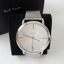 新宿三丁目店でポールスミスもMAシリーズシルバーメッシュベルト時計を買取致しました。状態は通常使用感のあるお品物です。