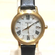 セイコールキア（SEIKO LUKIA）の1B22-0CK0  シェル文字盤 5PD 腕時計をお買取させていただきました。銀座で時計買取は銀座本店にお任せください！状態は通常使用感のあるお品物です。