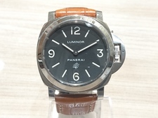 パネライのPAM01000 ルミノール ベースロゴ 手巻き時計を買取しました。新宿伊勢丹から徒歩30秒、新宿三丁目店です。状態は通常ご使用感のお品物になります。
