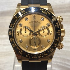 ロレックス（ROLEX）のコスモグラフデイトナ Ref.116518 K18YG 自動巻時計をお買取させていただきました。時計買取はにお任せを！状態は通常使用感のあるお品物です。
