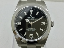 浜松鴨江店にて、ロレックス（ROLEX）のエクスプローラーⅠ Ref.214270 ランダム品番 SS 黒文字盤 自動巻時計を高価買取しました。状態は未使用に近い状態です。