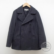 マーガレットハウエルの黒ウールPコートを買取りました。ブランド古着売るならへ状態は通常使用感のある中古品