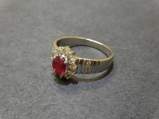 ノーブランド K18WG 石目無し ルビー リングを宝石指輪買取の銀座本店で買取致しました。状態は-