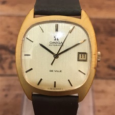 新宿南口店でオメガ（OMEGA）のデヴィル スクエアフェイス 手巻 腕時計をお買取しました。状態はケース部分に変色が見受けられます。