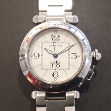 カルティエのW31055M7パシャCビッグデイト自動巻き時計を買取りました。ブランドリサイクルショップ「広尾店」状態は通常使用感のある中古品