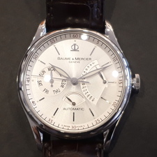 ボーム&メルシエのMOA08736 クラシマ エグゼクティブ ウィリアム 1830本限定 自動巻き時計を買取させていただきました。広尾店状態は中古美品