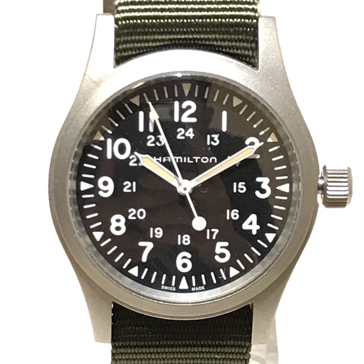 ハミルトンのH694290 SS黒文字盤 カーキフィールドメカ 手巻き時計の買取実績です。