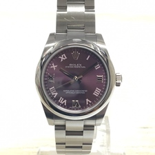ロレックス ref.177200 ランダム品番 オイスターパーペチュアル レッドグレープ文字盤 自動巻き腕時計 買取実績です。