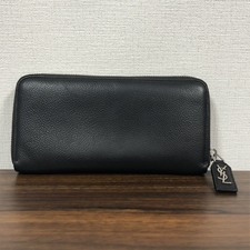 大阪心斎橋店にて、サンローランパリのシボレザー、ラウンドファスナーウォレット/長財布(ブラック)を高価買取いたしました。状態は新品未使用品です。
