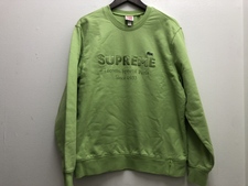 浜松鴨江店で、シュプリームの×LACOSTEの18SS ライトグリーンのCrewneck Sweatshirtを買取りました。状態は通常使用感があるお品物です。
