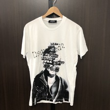 大阪心斎橋店にて、ディースクエアードの2016年SSモデルである、プリント半袖Tシャツ(S74GD0145 S22844 100)を高価買取いたしました。状態は通常使用感のお品物です。