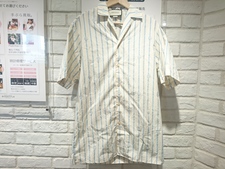 新宿店で、グッチの623156 オフホワイト Gストライプ ボーリングシャツを買取しました。状態は若干の使用感がある中古品です。