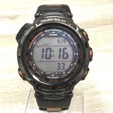 カシオのPRX2000YT-1JR PROTREK TRIPLE SENSOR MANASLU プロトレック マナスル ソーラー電波 チタニウム メンズ腕時計を銀座本店で買取いたしました。状態は通常使用感があるお品物です。