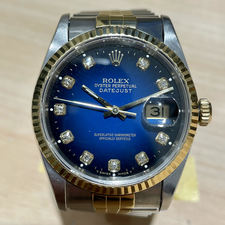 渋谷店で、ロレックスのデイトジャスト(Ref.116233G(SS×YG) S番 自動巻時計)を買取ました。状態は若干の使用感がある中古品です。
