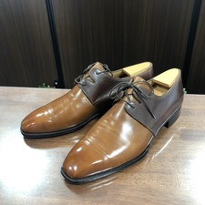 大阪心斎橋店にて、オーベルシー(AUBERCY)のCINQUECLASSICO/チンクエクラシコ別注、2アイレット外羽根レザープレーントゥシューズ/革靴を高価買取いたしました。状態は通常使用感のお品物です。