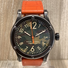 銀座本店で、ラルフローレンのRLR0220711のサファリのクロノメーターのカモ柄のダイアルの45㎜の自動巻きの腕時計を買取ました。状態は綺麗な状態の中古美品です。