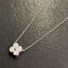 銀座本店で、ティファニーのPt950素材のベゼルセット 4Pダイヤモンドのチェーンをネックレスを買取いたしました。状態は通常使用感があるお品物です。