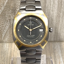 銀座本店で、オメガの2310.40 ゴールド×シルバーのシーマスター ポラリス クオーツ腕時計を買取いたしました。状態は通常使用感があるお品物です。