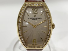 浜松入野店で、ヴァシュロンコンスタンタンの25540のエジェリー K18のダイヤベゼルのクオーツ時計を買取りました。状態は通常使用感があるお品物です。
