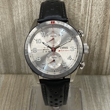 オリス 7661-74 アウディスポーツリミテッドエディションのクロノグラフ デイト シースルーバック仕様 自動巻き腕時計 買取実績です。
