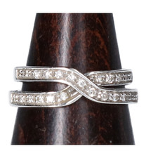 大阪心斎橋店の出張買取にて、ダミアーニのK18WG(ホワイトゴールド)素材が使用された、アブラッチョ、ダイヤモンドクロスリング/指輪(20049350)を高価買取いたしました。状態は通常使用感のお品物です。