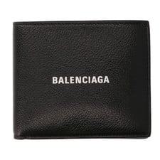 バレンシアガ 594315 1IZI3 1090 CASH SO FOLD CO WAL GRAINED CALF ロゴ入り レザー二つ折り財布 買取実績です。