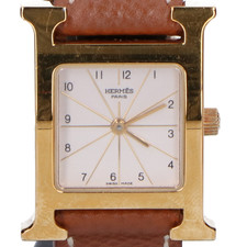 エルメスのHH1.201 Hウォッチ クォーツ時計を買取させていただきました。宅配買取センター状態は通常使用感のある中古品