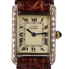 宅配買取センターでカルティエのマストタンク ヴェルメイユ 手巻き時計を買取しました！状態は通常使用感のあるお品物です。