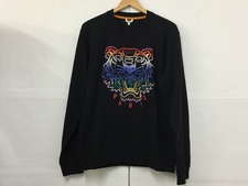 浜松入野店で、ケンゾーのブラックのタイガーロゴ刺繍のスウェットシャツを買取しました。状態は未使用品です。
