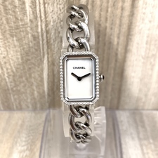銀座本店で、シャネルのH3253のダイヤベゼルのプルミエールSSのクォーツ時計を買取ました。状態は若干の使用感がある中古品です。