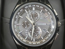 新宿店で、シチズンのAT8044-56E アテッサ ブラックチタンシリーズ エコドライブ 腕時計を買取しました。状態は若干の使用感がある中古品です。
