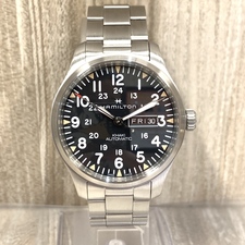銀座本店で、ハミルトンの品番がH70535131のカーキフィールドデイデイトの自動巻き時計を買取ました。状態は綺麗な状態の中古美品です。