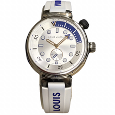 広尾店でルイヴィトンのQBB175 QA124のタンブールシリーズのストリートダイバーというモデルの腕時計をお買取しました。状態は数回使用程度の新品同様品です。