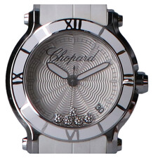 ショパールの278551-3001 Happy Sport 36 MM Watch ハッピースポーツ クオーツ時計を買取させていただきました。宅配買取センター状態は若干の使用感がある中古品です