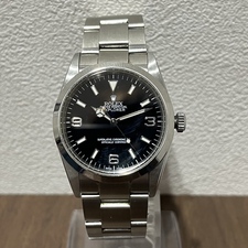 浜松入野店で、ロレックスのRef番号が114270のY番のエクスプローラーⅠというモデルの自動巻き時計を買取ました。状態は若干の使用感がある中古品です。
