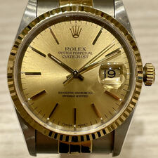 ロレックス SS/YG 16233 S番 デイトジャスト 自動巻き時計 買取実績です。