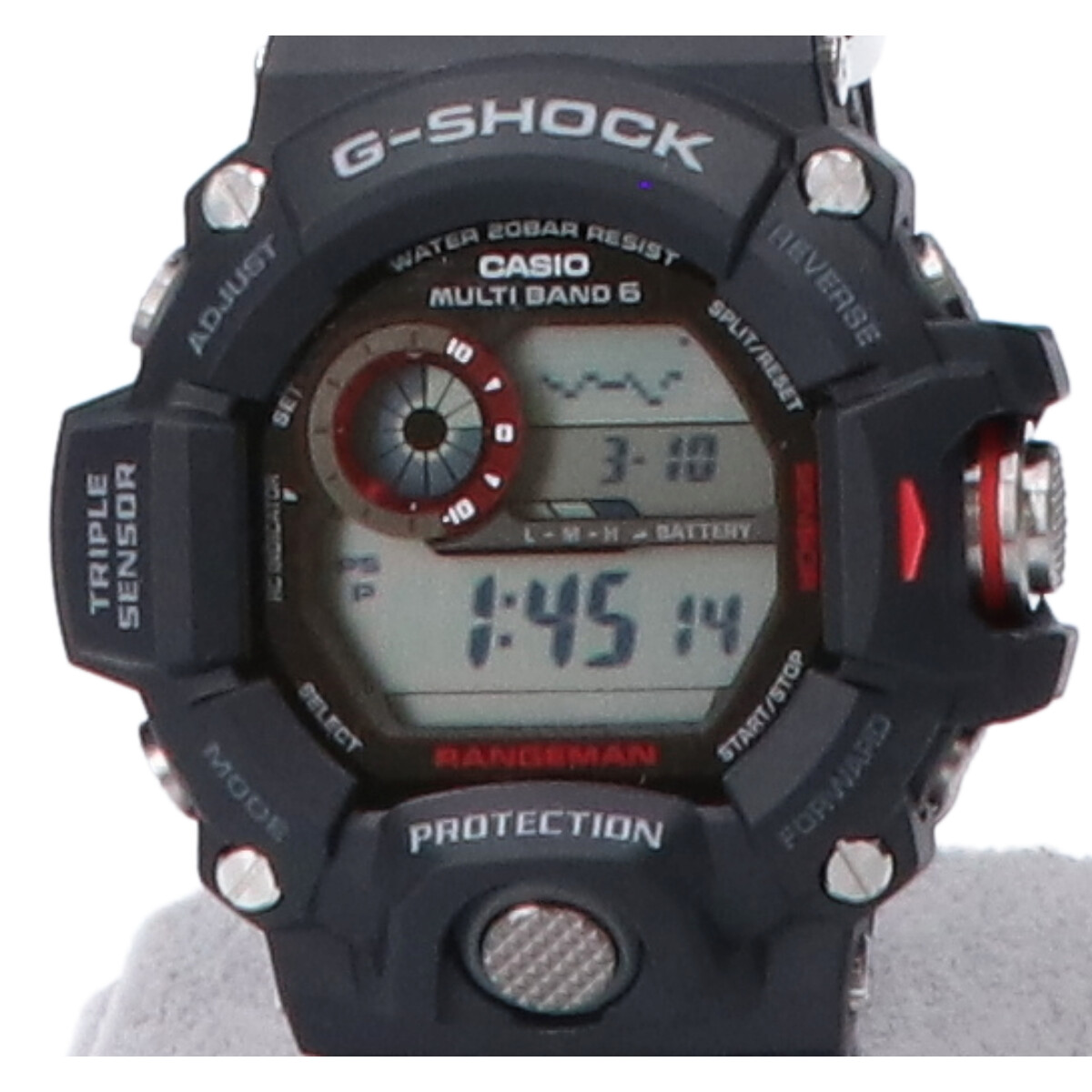G-SHOCKのGW-9400J‐1JF MASTER OF G-LAND RANGEMAN（レンジマン） トリプルセンサー搭載モデル タフソーラー デジタル時計の買取実績です。