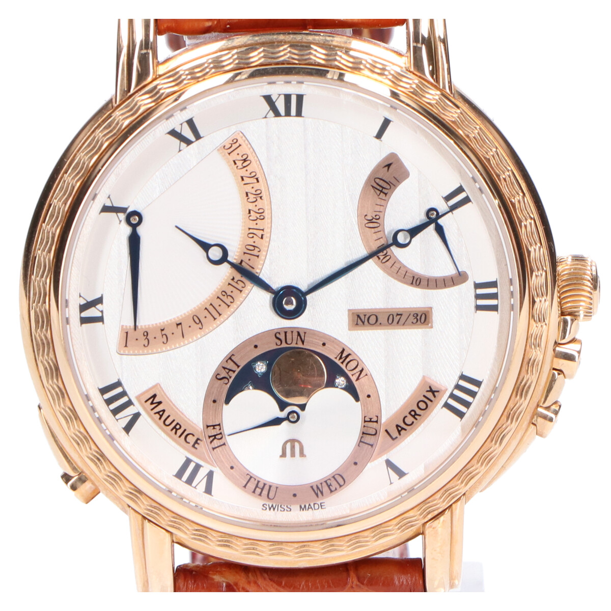 モーリスラクロアのMP7078 K18 マスターピース ムーンフェイズ レトログラード 30本限定 手巻き腕時計の買取実績です。
