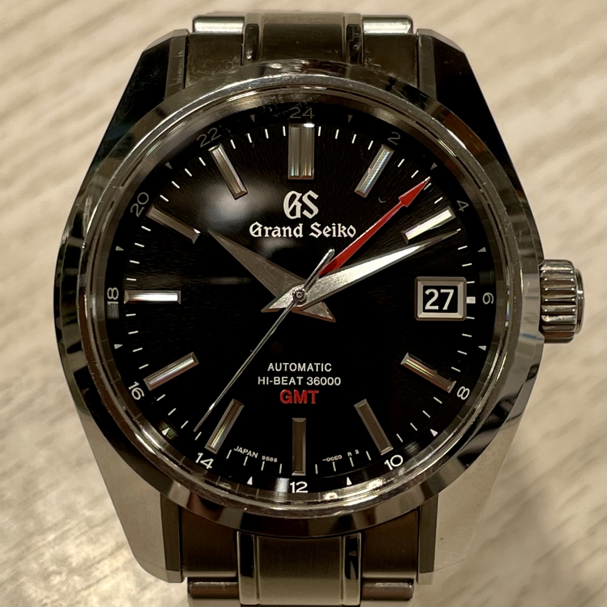 グランドセイコーのSS メカニカル ハイビート 36000GMT SBGJ203 9S86-00A0 自動巻き 時計の買取実績です。