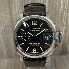 銀座本店で、パネライのルミノールマリーナ自動巻き腕時計PAM00048を買取いたしました。状態は若干の使用感がある中古品です。