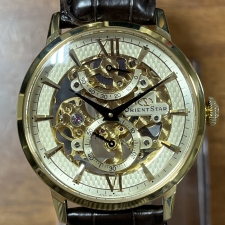 オリエント WZ0011DX メカニカルクラシックコレクション ゴールド ヴィンテージスケルトン 自動巻き時計 買取実績です。