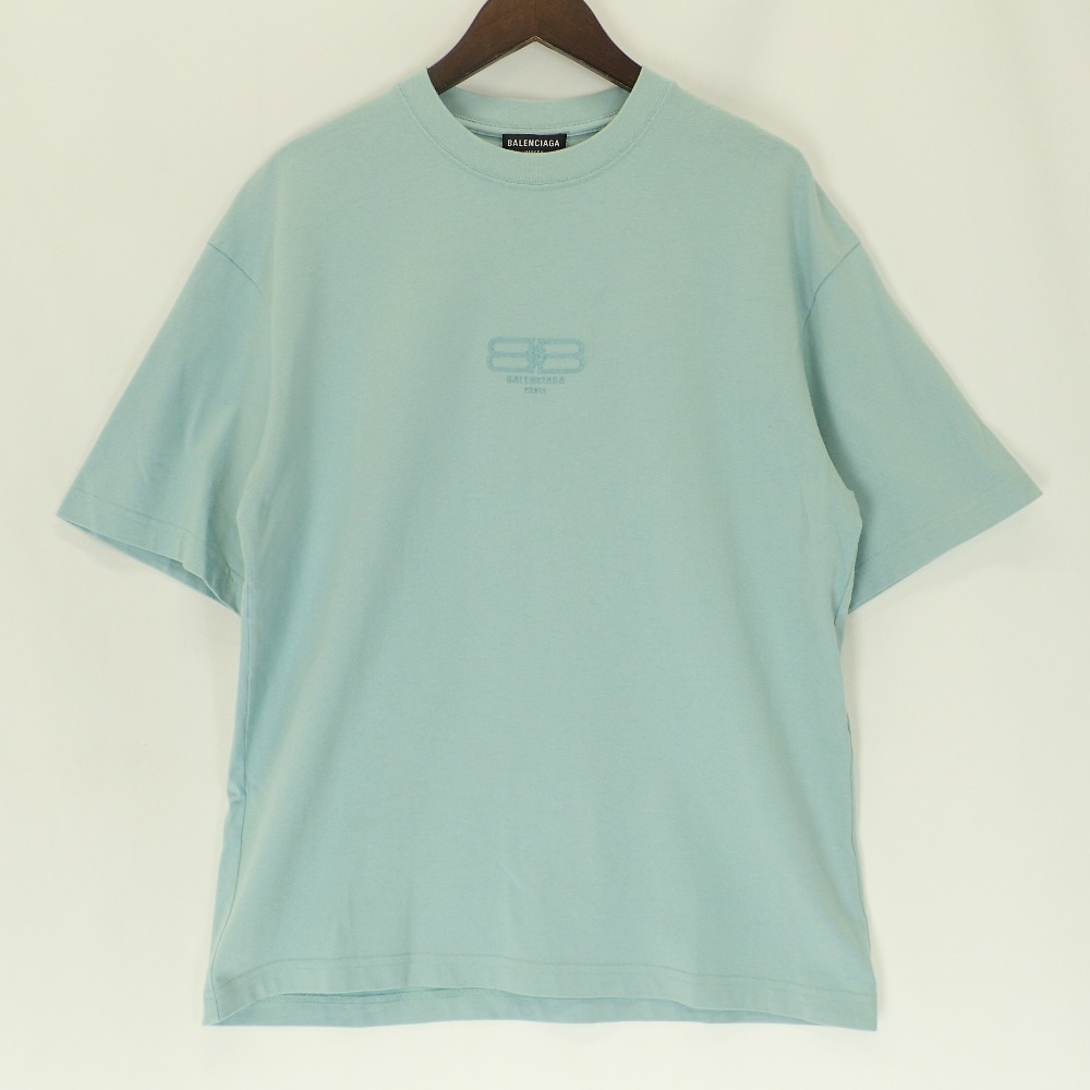 バレンシアガの612966 ロゴ刺繍 クルーネック 半袖Tシャツの買取実績です。