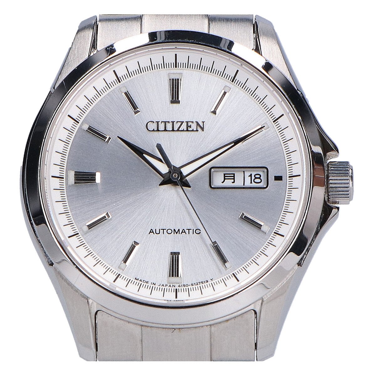 シチズンのNP4040-54A Cal.4150-S088674 シチズンメカニカル デイデイト シースルーバック 自動巻き腕時計の買取実績です。